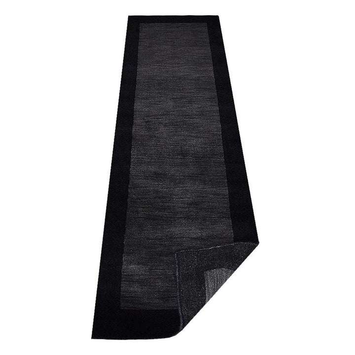 Hand Knotted Wool Area Rug Contemporary Blue L00201