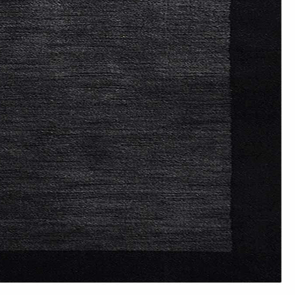 Hand Knotted Wool Area Rug Contemporary Blue L00201