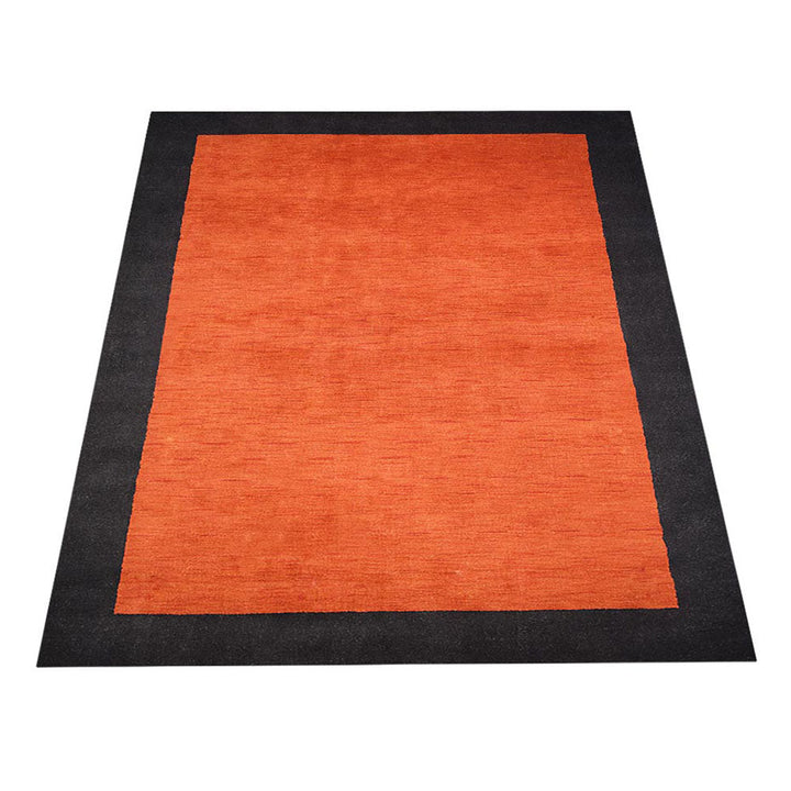 Hand Knotted Wool Area Rug Contemporary Blue L00201