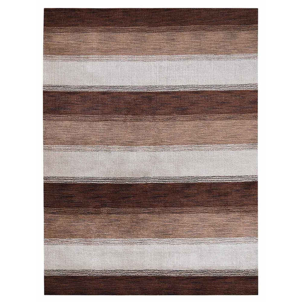 Hand Knotted Wool Area Rug Contemporary Blue Light Blue L00204