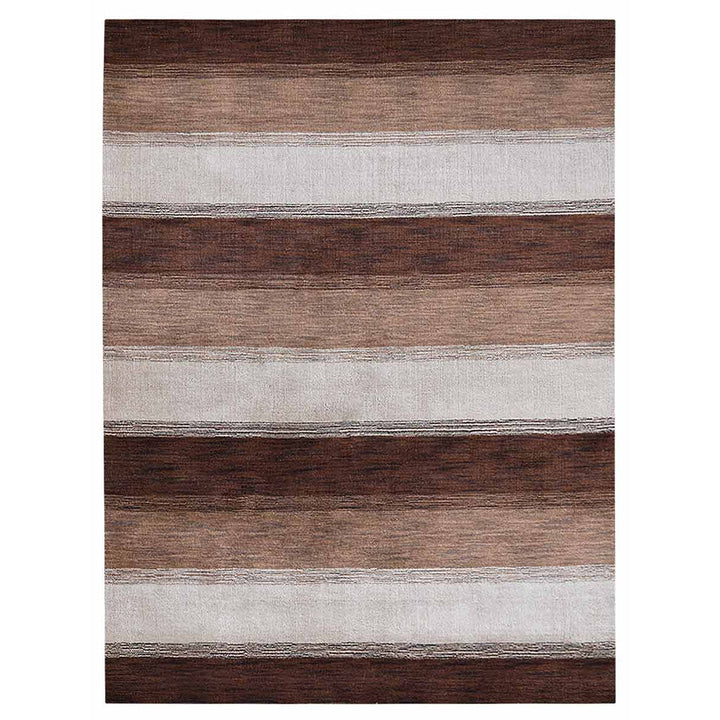 Hand Knotted Wool Area Rug Contemporary Blue Light Blue L00204