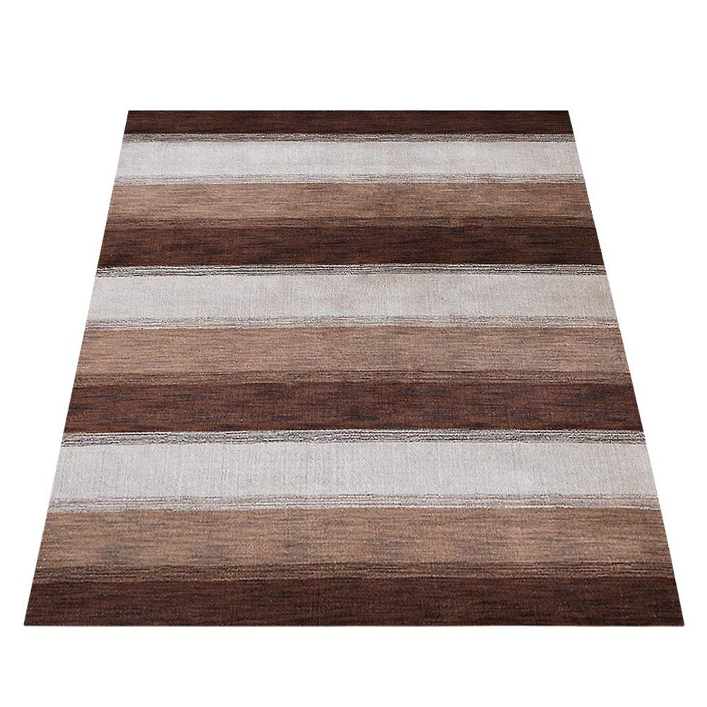 Hand Knotted Wool Area Rug Contemporary Blue Light Blue L00204