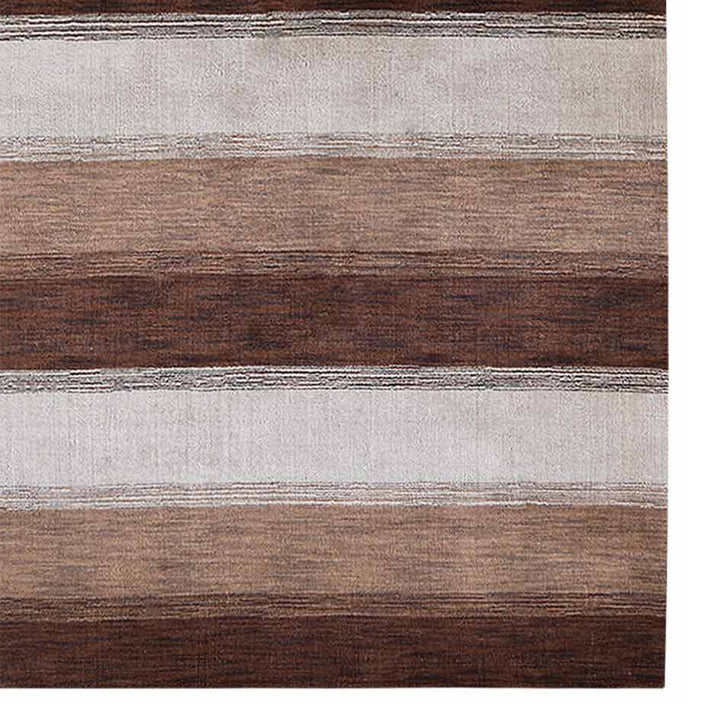 Hand Knotted Wool Area Rug Contemporary Blue Light Blue L00204