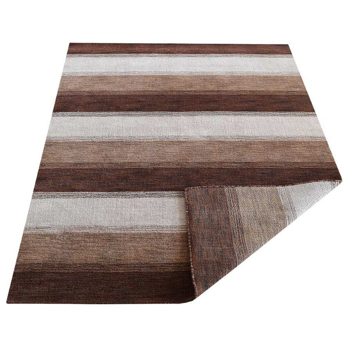 Hand Knotted Wool Area Rug Contemporary Blue Light Blue L00204