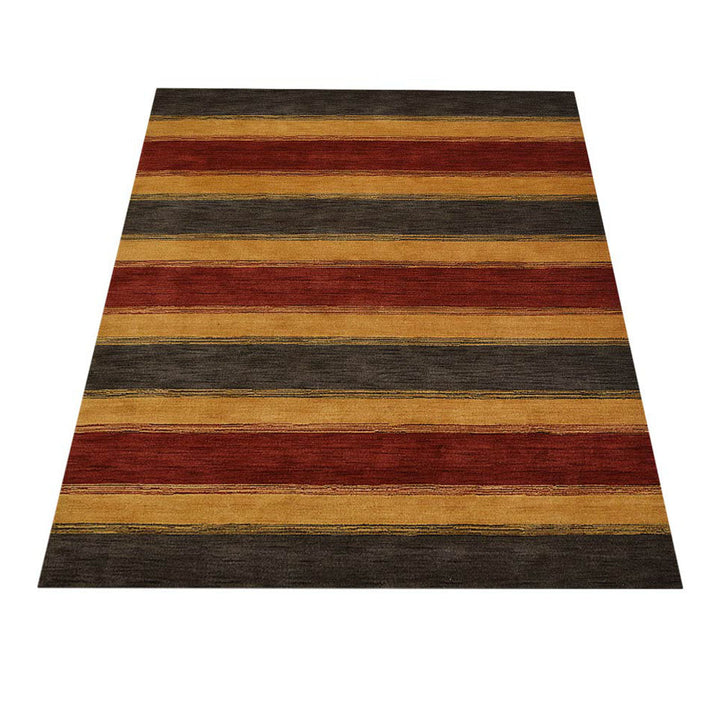 Hand Knotted Wool Area Rug Contemporary Blue Light Blue L00204
