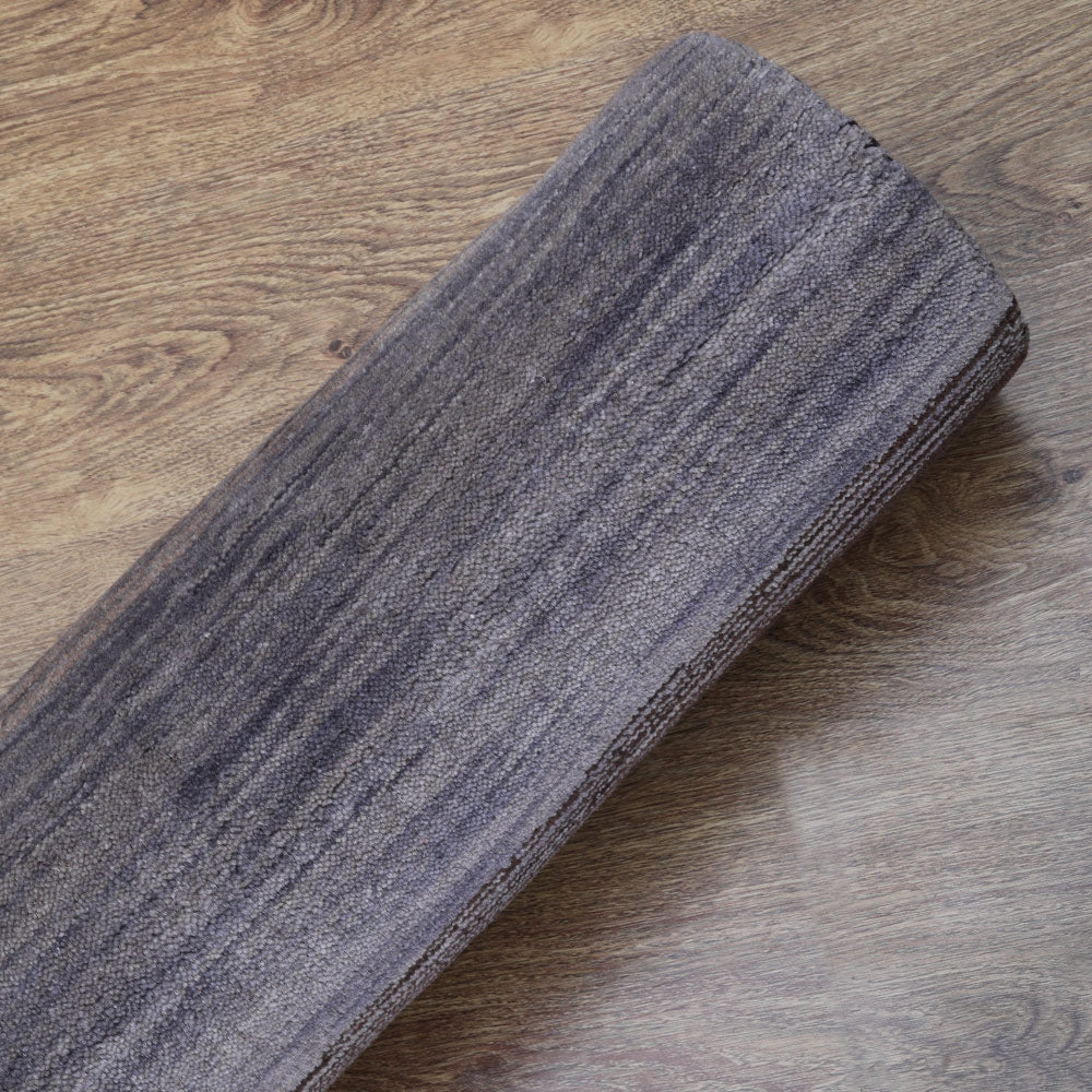 Hand Knotted Wool Area Rug Contemporary Brown Beige L00206