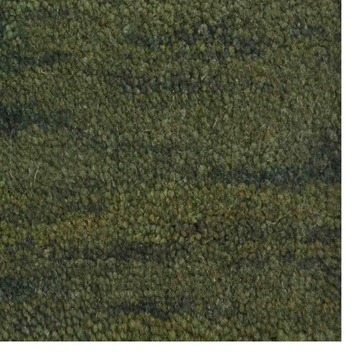 Hand Knotted Wool Area Rug Contemporary Green Blue L00214