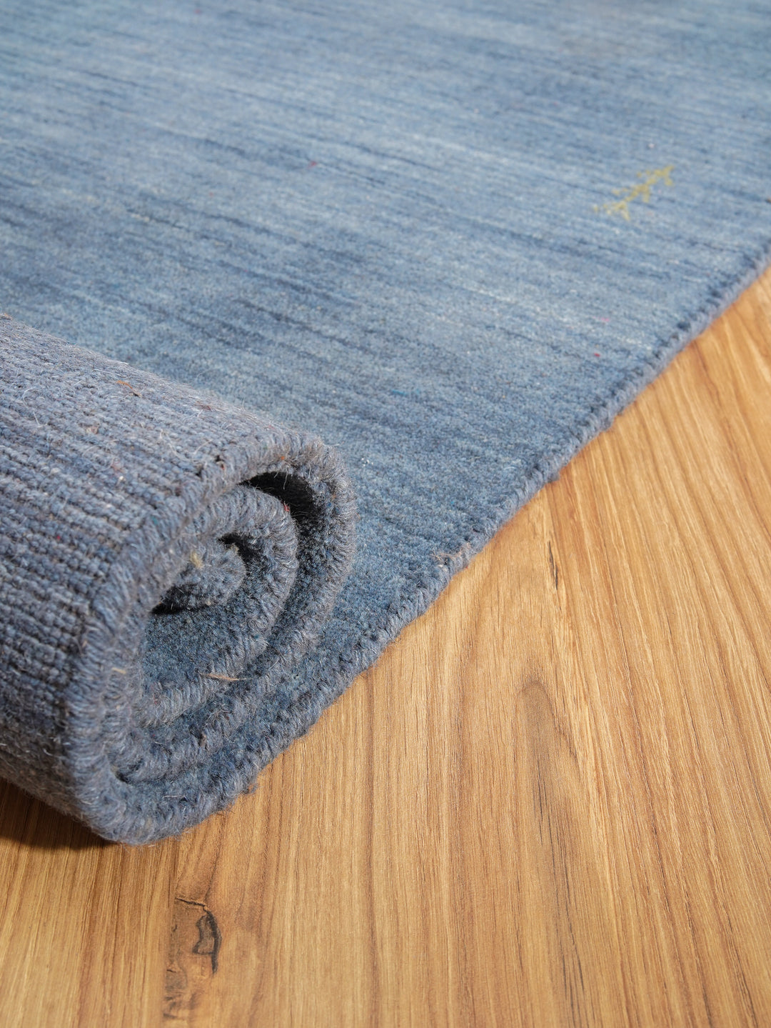 Hand Knotted Wool  Area Rug Contemporary Blue L00226