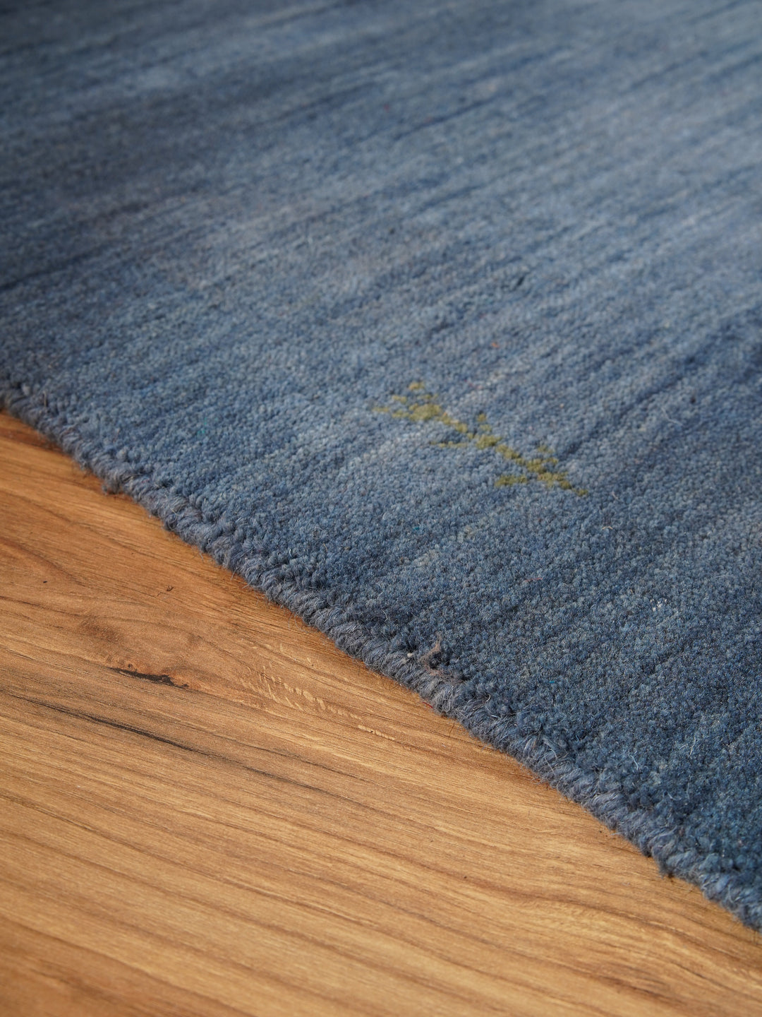 Hand Knotted Wool  Area Rug Contemporary Blue L00226