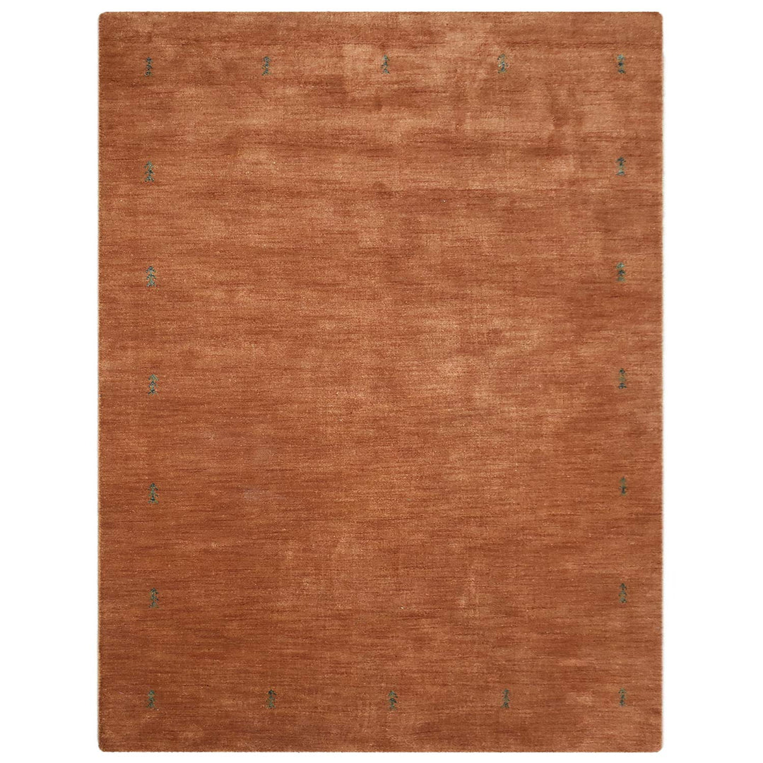 Hand Knotted Wool  Area Rug Contemporary Blue L00226