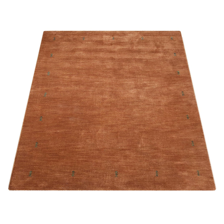 Hand Knotted Wool  Area Rug Contemporary Blue L00226