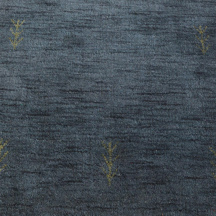 Hand Knotted Wool  Area Rug Contemporary Blue L00226