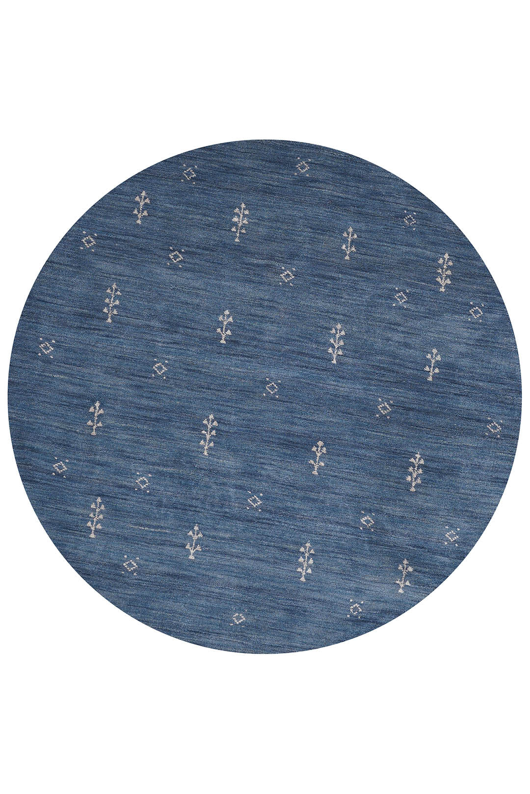 Hand-Knotted Wool Contemporary Rug – Minimal Motif Design
