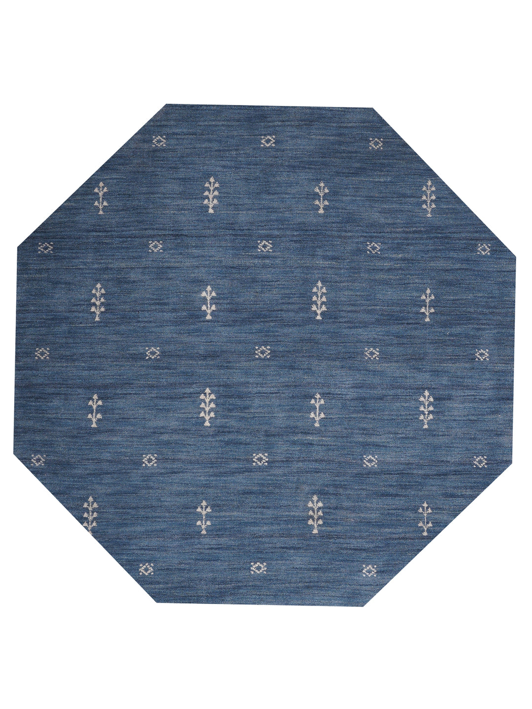 Hand-Knotted Wool Contemporary Rug – Minimal Motif Design