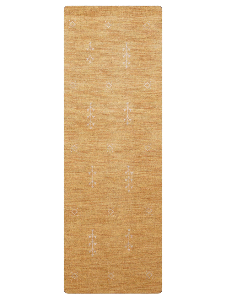 Hand-Knotted Wool Contemporary Rug – Minimal Motif Design