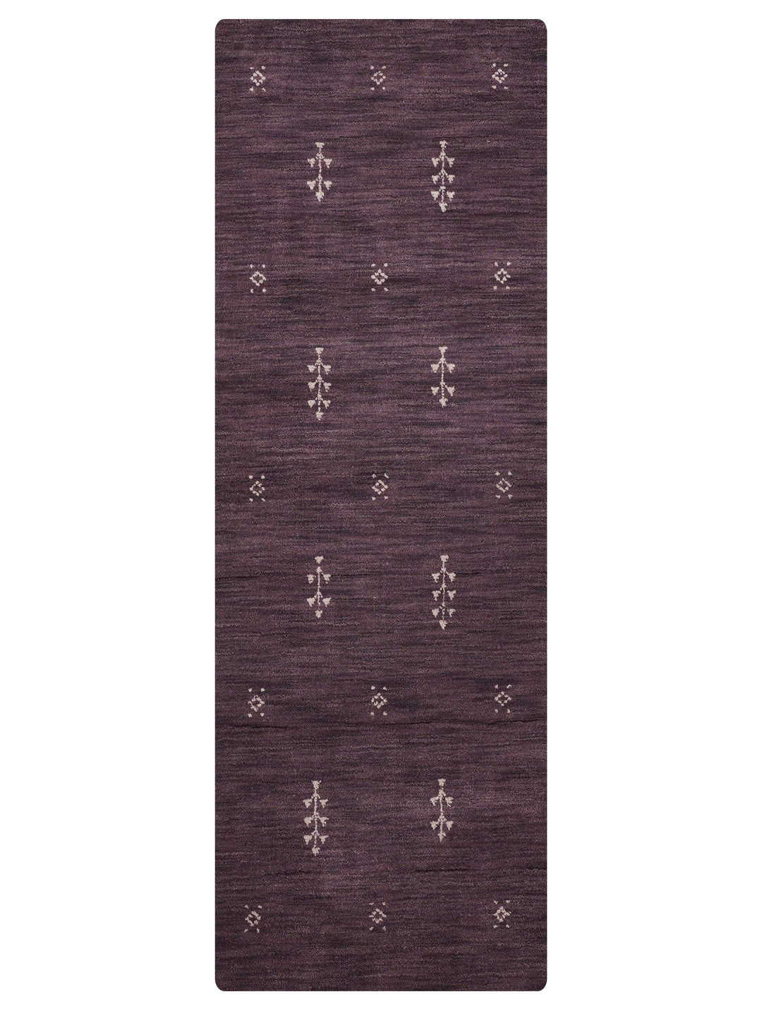 Hand-Knotted Wool Contemporary Rug – Minimal Motif Design