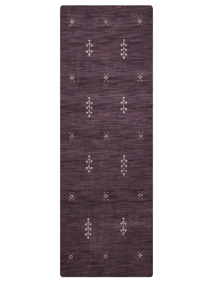 Hand-Knotted Wool Contemporary Rug – Minimal Motif Design