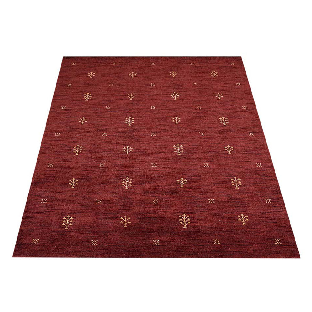 Hand-Knotted Wool Contemporary Rug – Minimal Motif Design