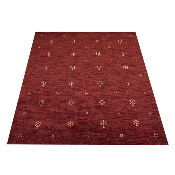 Hand-Knotted Wool Contemporary Rug – Minimal Motif Design
