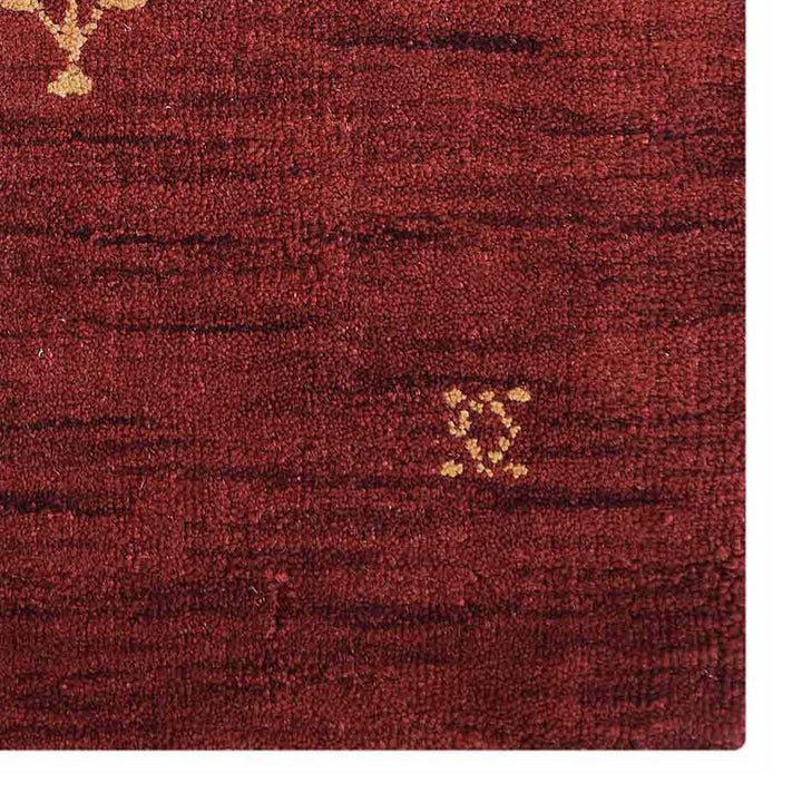Hand-Knotted Wool Contemporary Rug – Minimal Motif Design