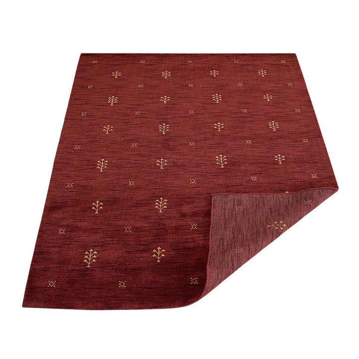 Hand-Knotted Wool Contemporary Rug – Minimal Motif Design