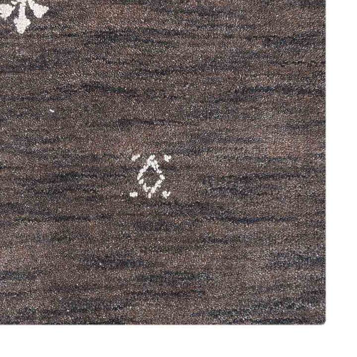 Hand-Knotted Wool Contemporary Rug – Minimal Motif Design