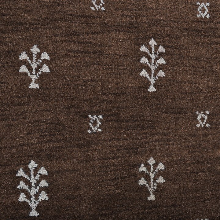 Hand-Knotted Wool Contemporary Rug – Minimal Motif Design