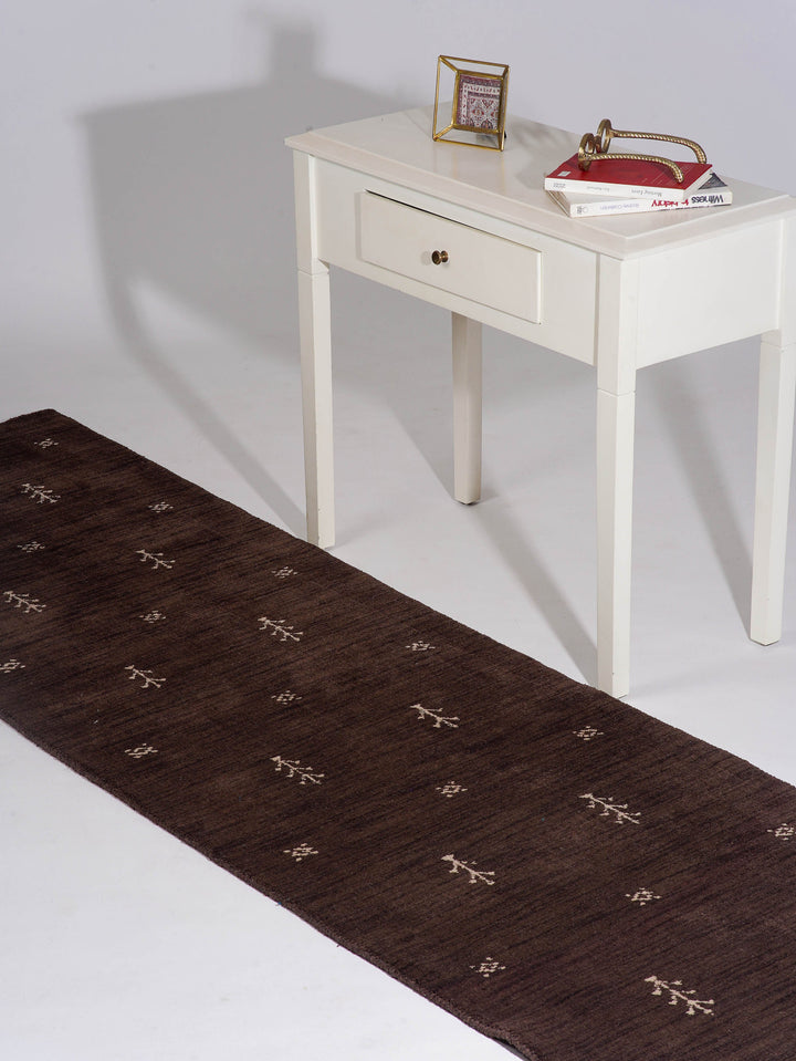 Hand-Knotted Wool Contemporary Rug – Minimal Motif Design