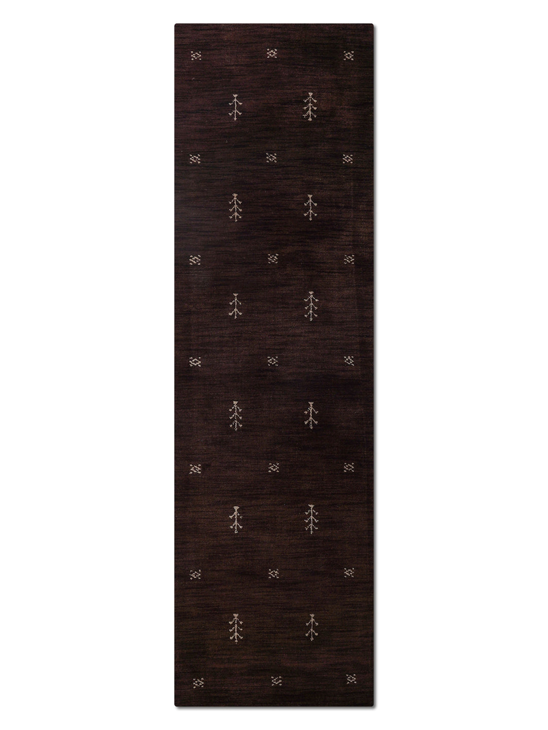 Hand-Knotted Wool Contemporary Rug – Minimal Motif Design