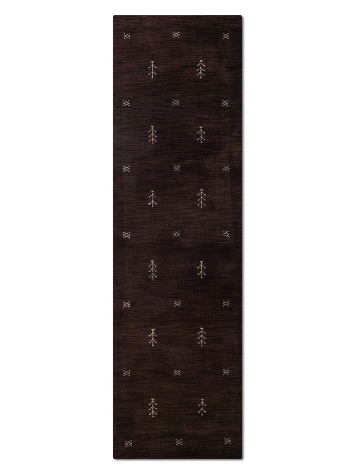 Hand-Knotted Wool Contemporary Rug – Minimal Motif Design