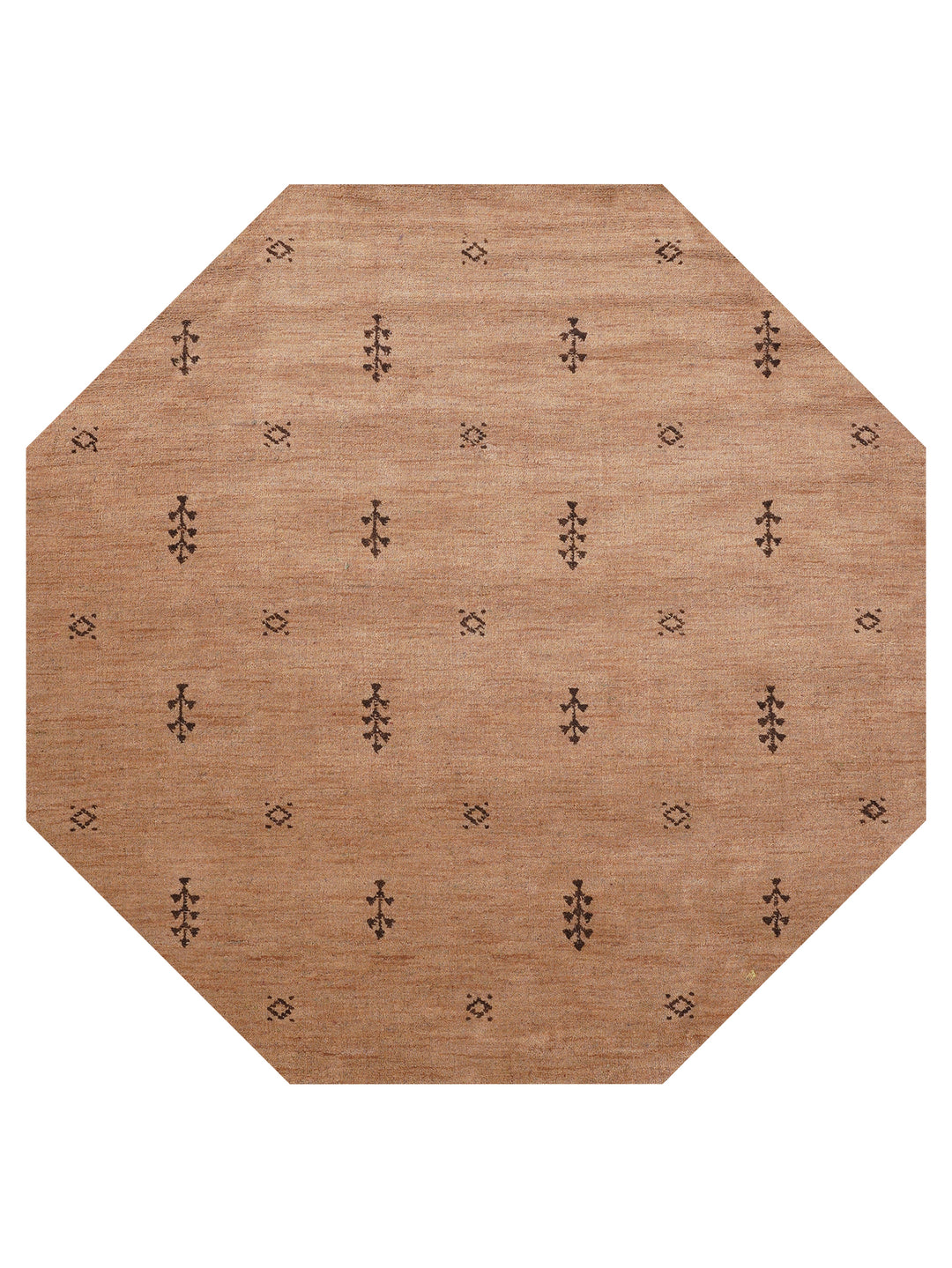 Hand-Knotted Wool Contemporary Rug – Minimal Motif Design