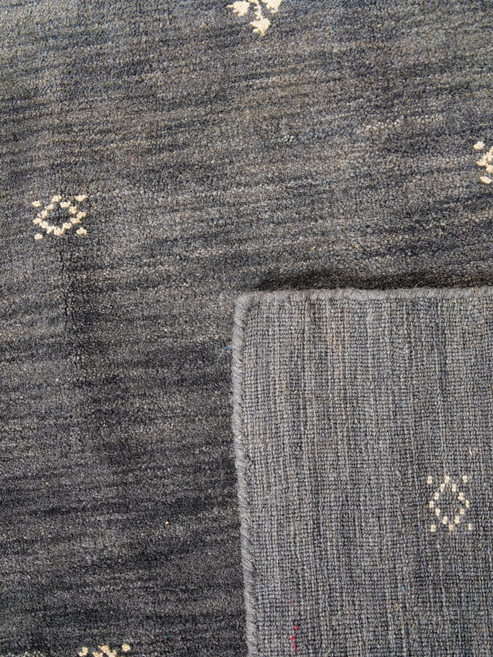 Hand-Knotted Wool Contemporary Rug – Minimal Motif Design