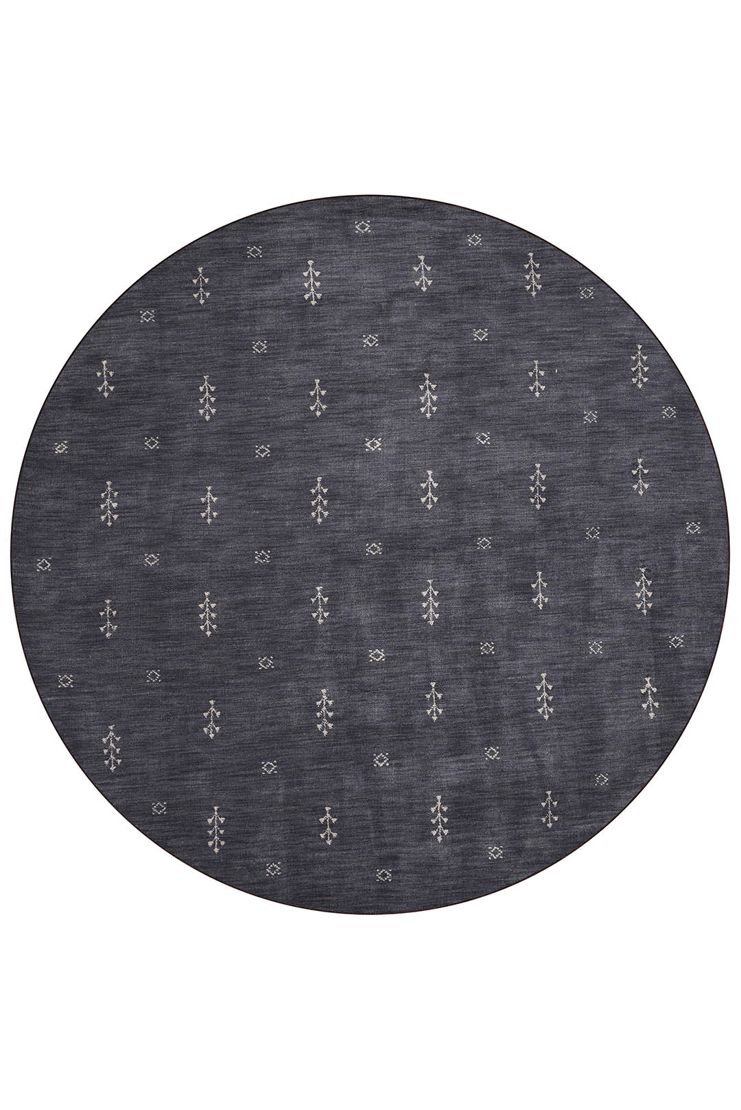 Hand-Knotted Wool Contemporary Rug – Minimal Motif Design