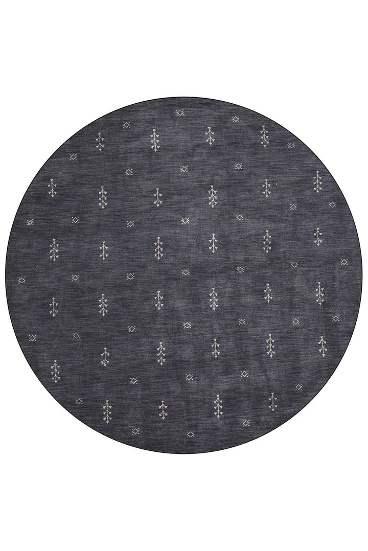 Hand-Knotted Wool Contemporary Rug – Minimal Motif Design