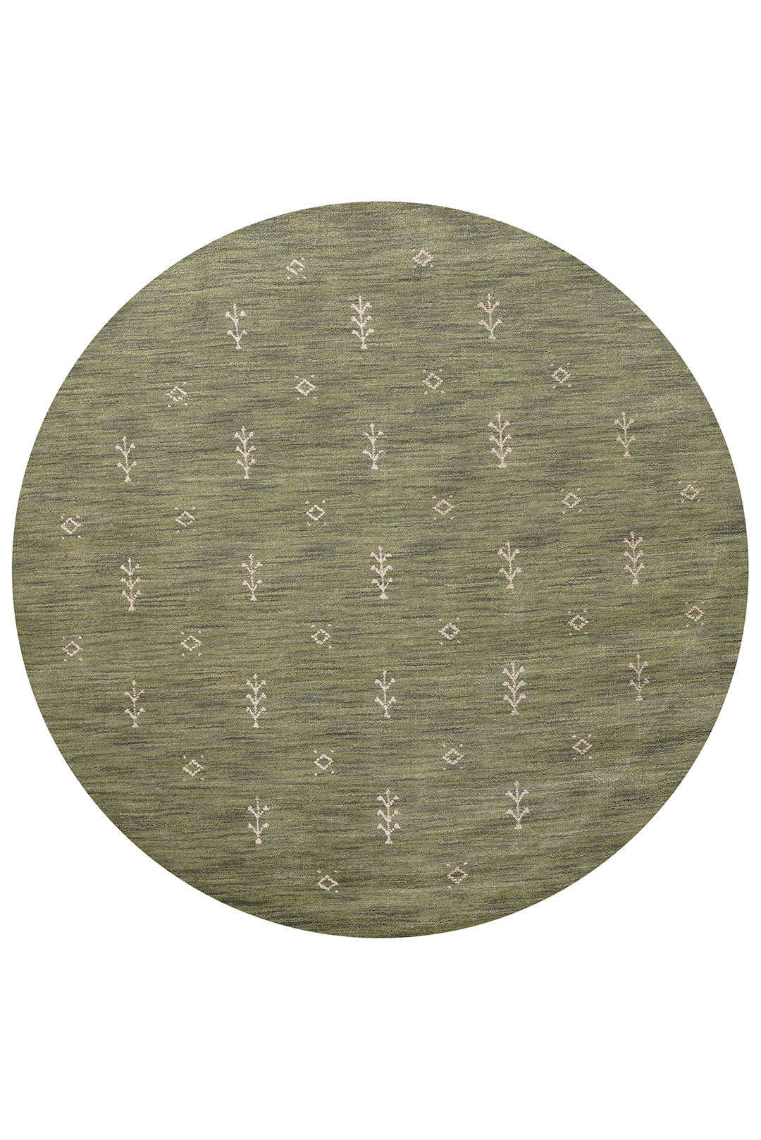 Hand-Knotted Wool Contemporary Rug – Minimal Motif Design