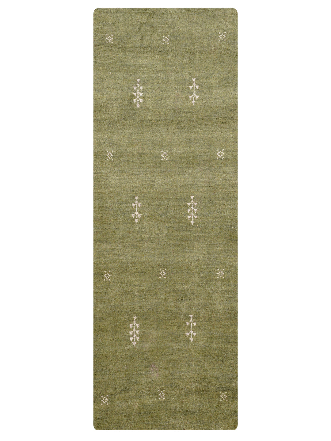 Hand-Knotted Wool Contemporary Rug – Minimal Motif Design