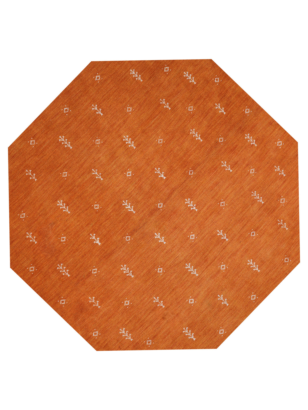 Hand-Knotted Wool Contemporary Rug – Minimal Motif Design