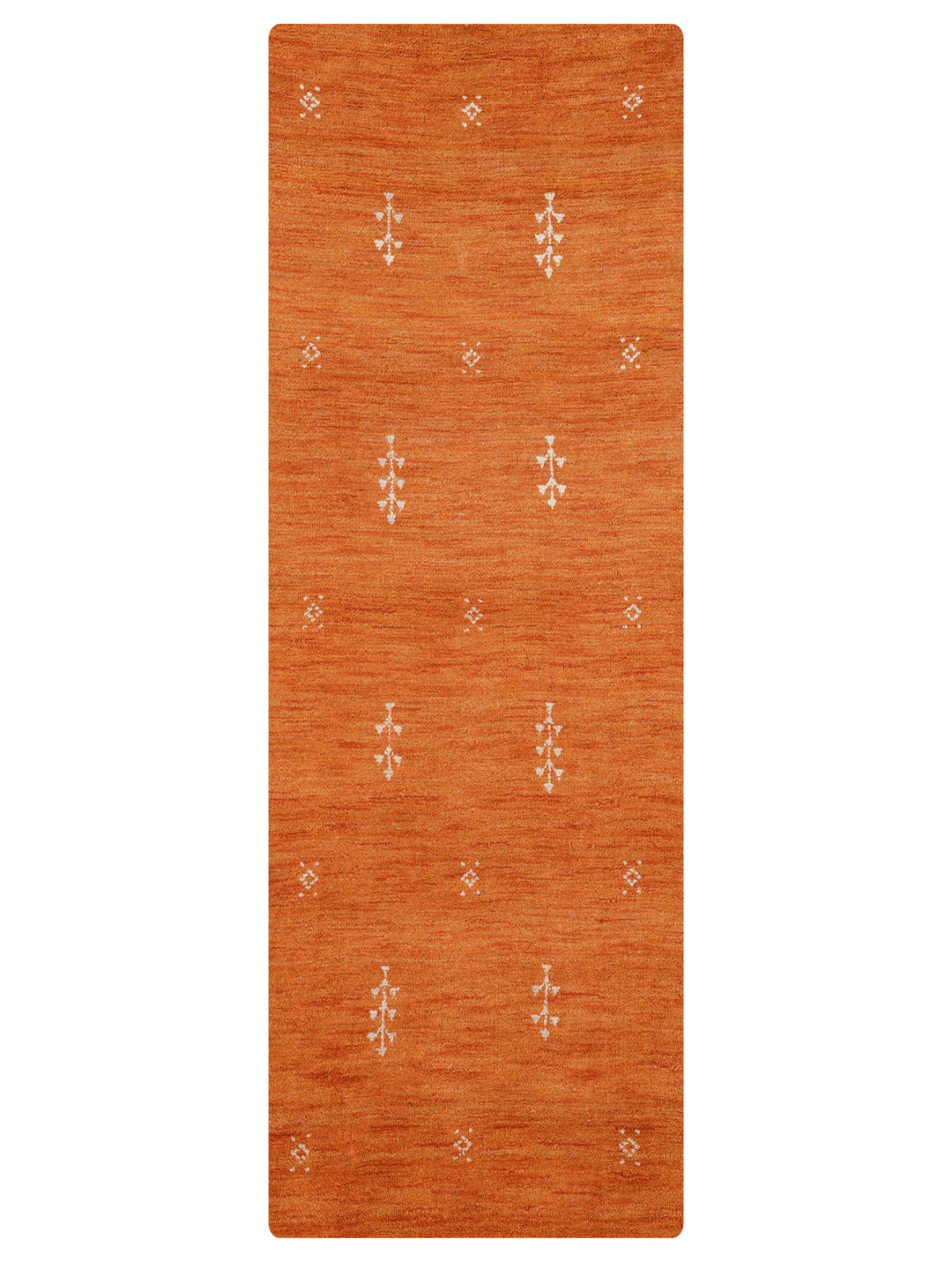 Hand-Knotted Wool Contemporary Rug – Minimal Motif Design