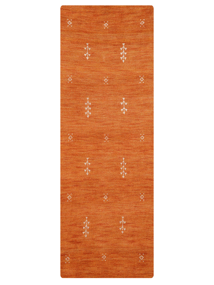 Hand-Knotted Wool Contemporary Rug – Minimal Motif Design