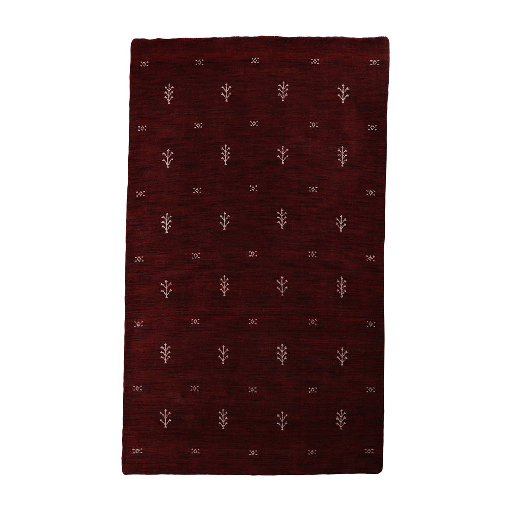 Hand-Knotted Wool Contemporary Rug – Minimal Motif Design