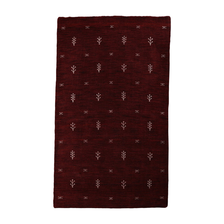 Hand-Knotted Wool Contemporary Rug – Minimal Motif Design