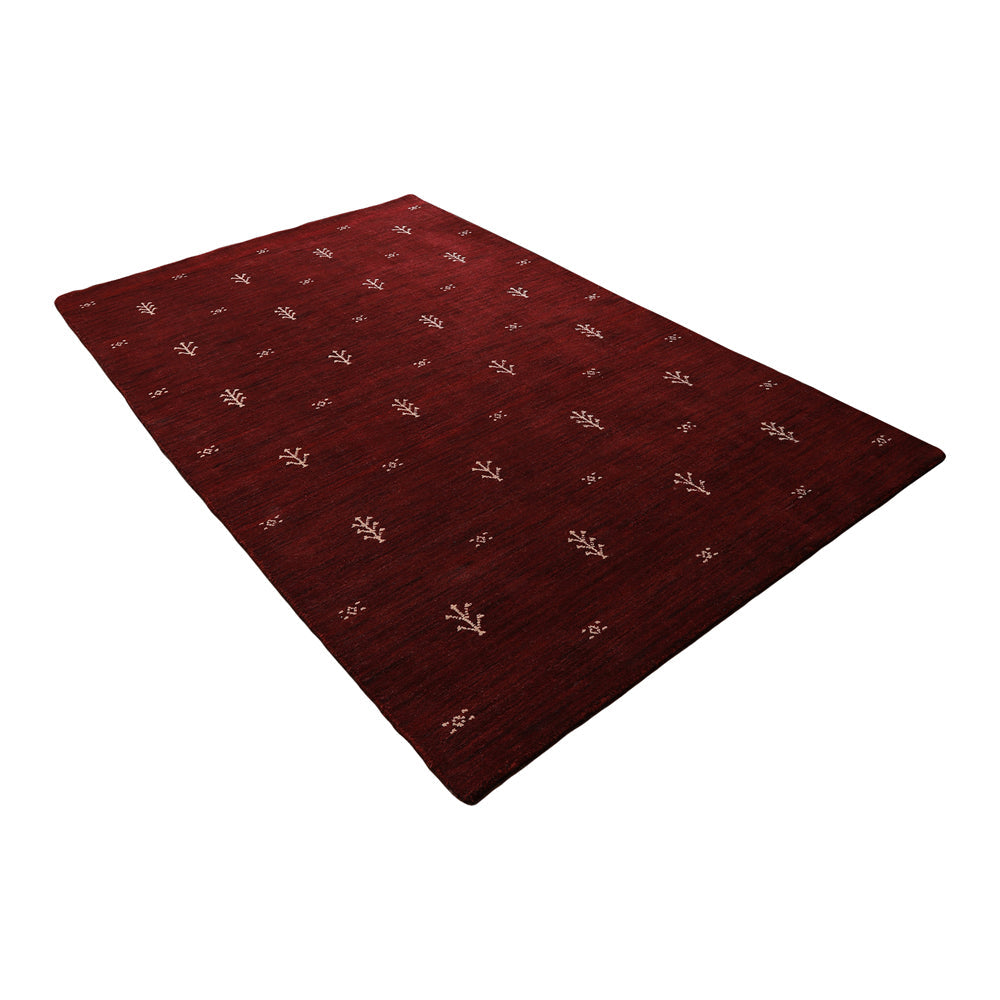 Hand-Knotted Wool Contemporary Rug – Minimal Motif Design