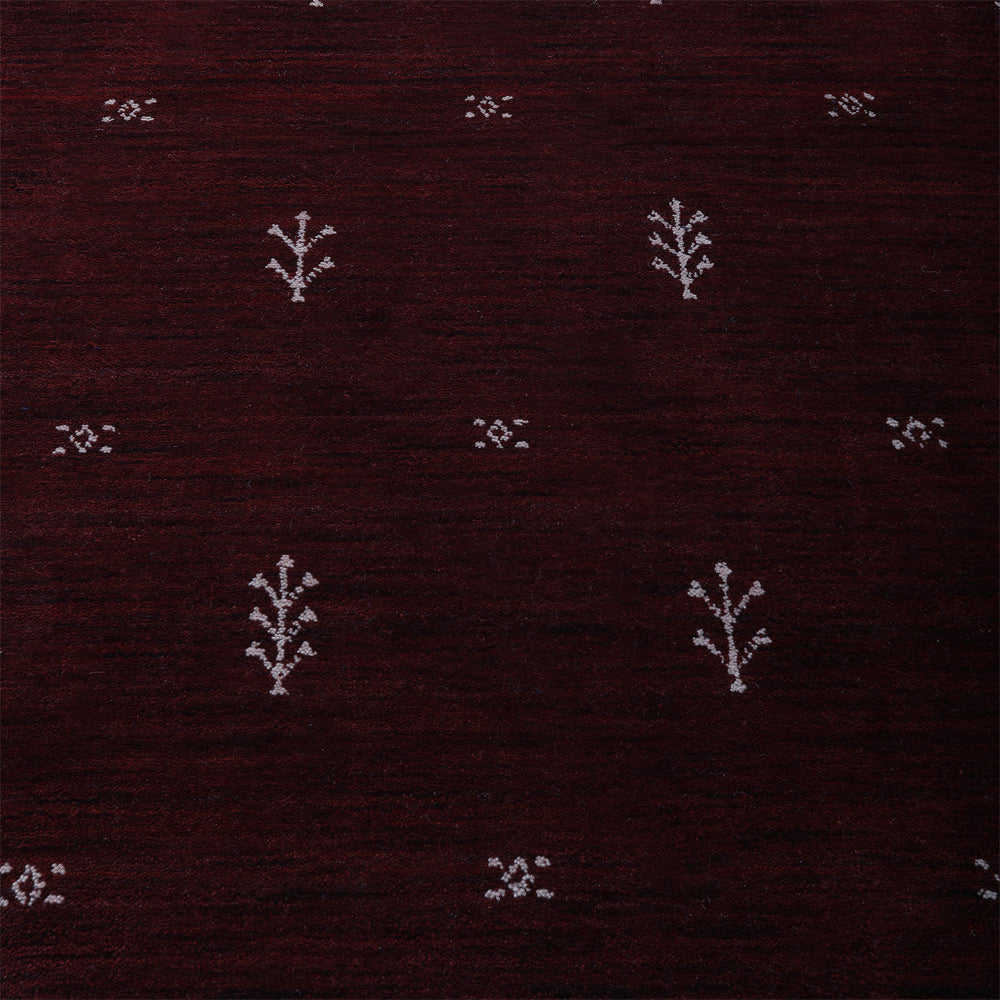 Hand-Knotted Wool Contemporary Rug – Minimal Motif Design