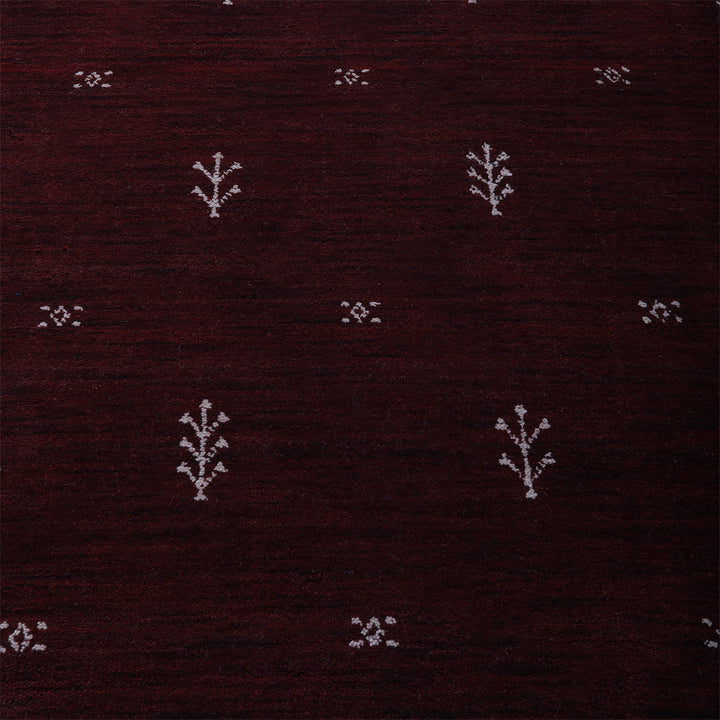 Hand-Knotted Wool Contemporary Rug – Minimal Motif Design