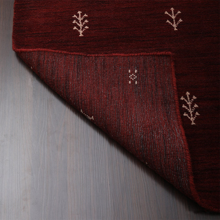 Hand-Knotted Wool Contemporary Rug – Minimal Motif Design