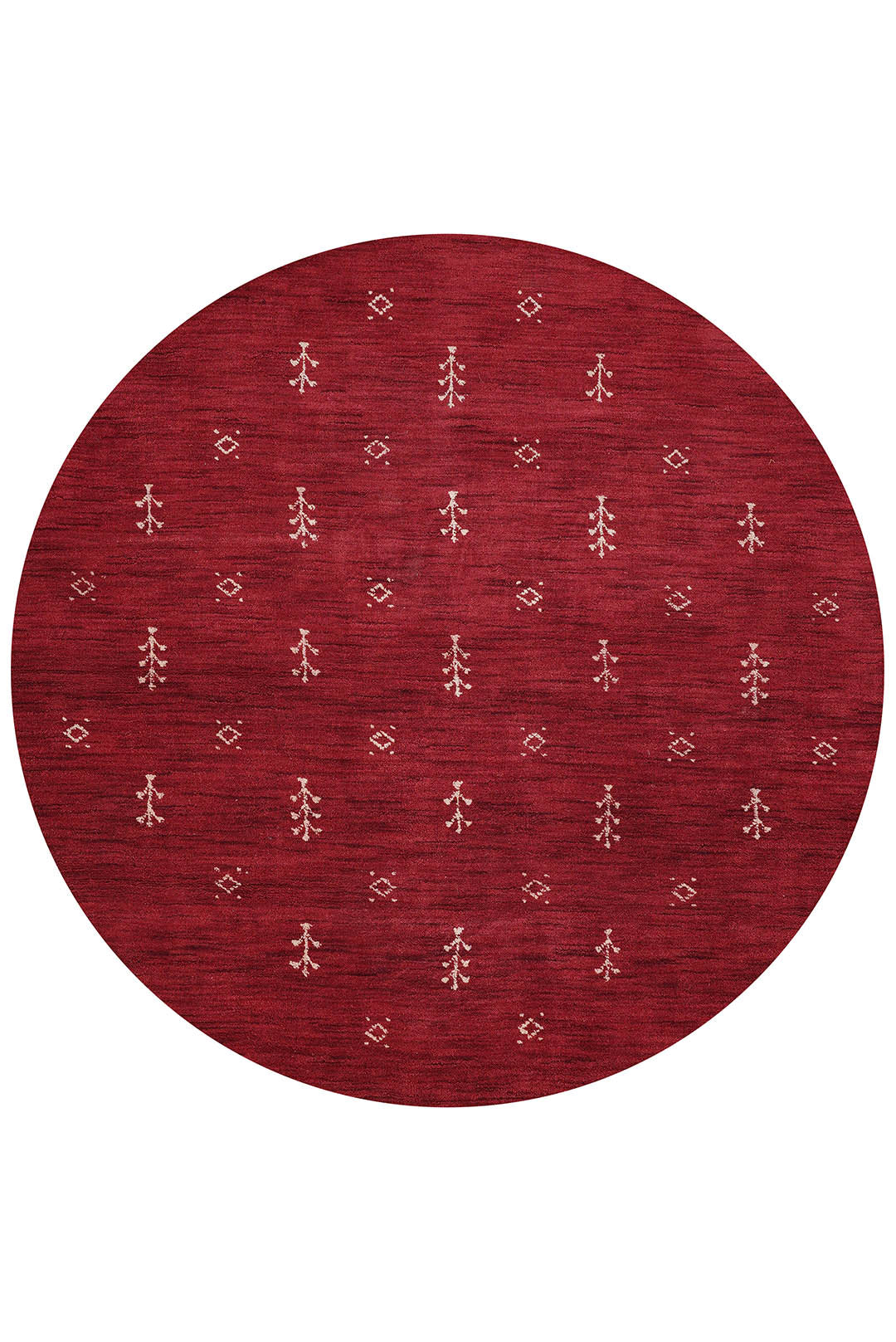 Hand-Knotted Wool Contemporary Rug – Minimal Motif Design
