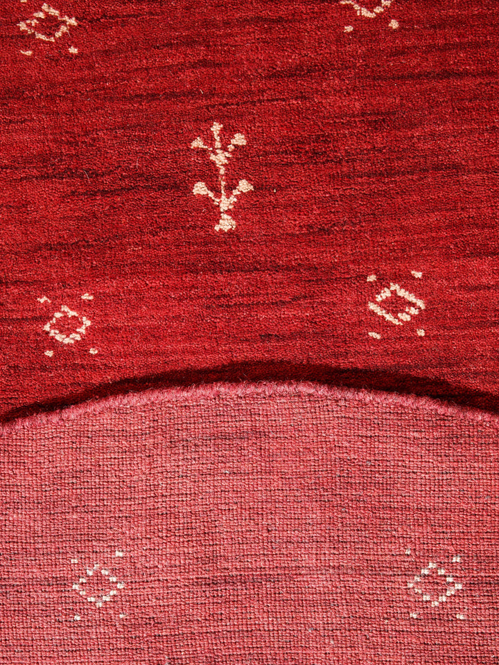 Hand-Knotted Wool Contemporary Rug – Minimal Motif Design