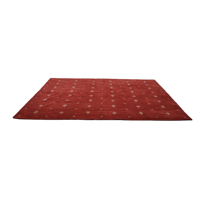 Hand-Knotted Wool Contemporary Rug – Minimal Motif Design