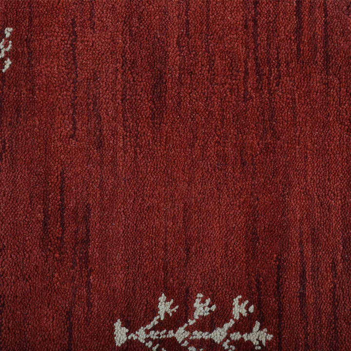 Hand-Knotted Wool Contemporary Rug – Minimal Motif Design