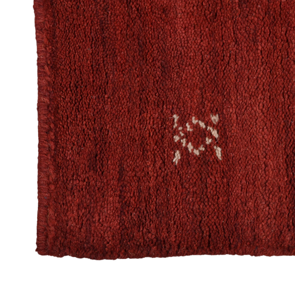 Hand-Knotted Wool Contemporary Rug – Minimal Motif Design